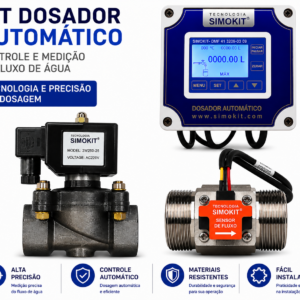 Dosador Água Automático Digital  1" DMF SIH VPE