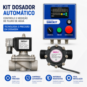 Dosador Água Automático Digital 1" VINOX