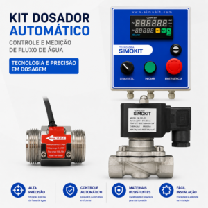 Dosador Água Automático Digital 3/4" SIH VINOX