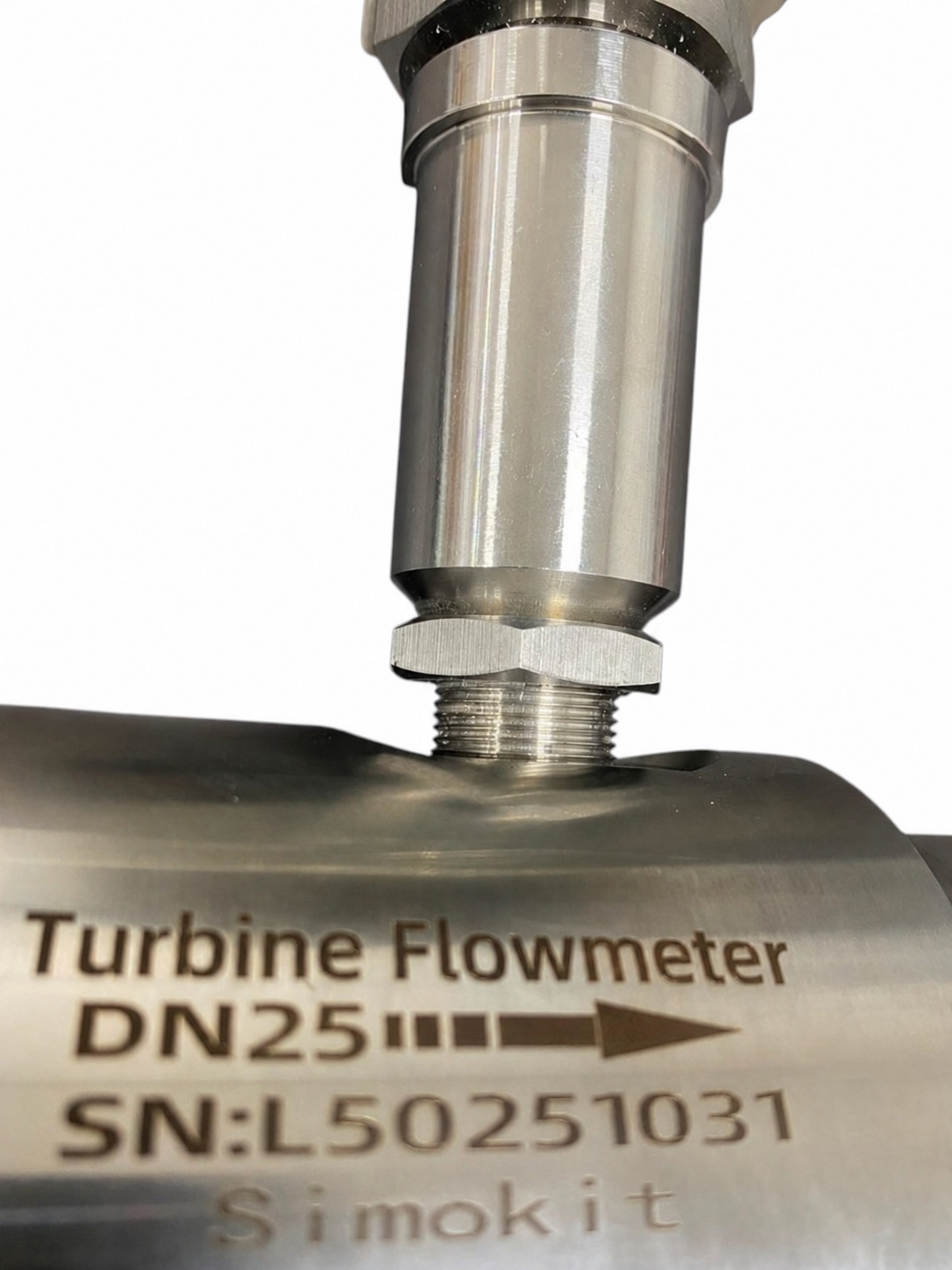 Sensor de Fluxo Inox Alta Precisão DN25 com Display LCD SIMOKIT - TC - Imagem 3