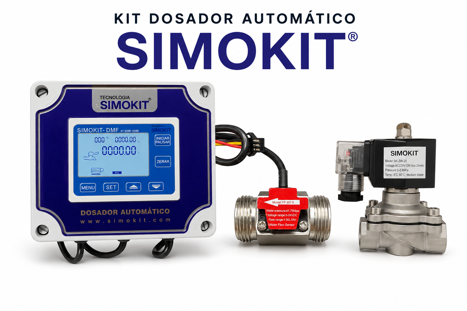 Dosador Água Automático Digital 1/2" DMF SIH VINOX
