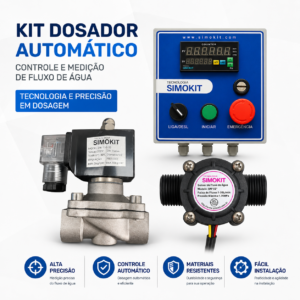 Dosador Agua Automático Digital 1/2" VINOX