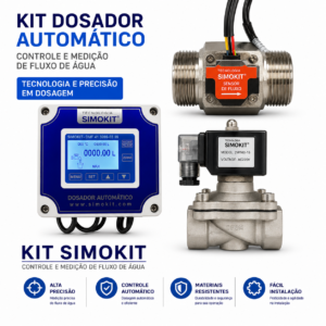 Dosador Água Automático Digital  1" DMF SIH VINOX