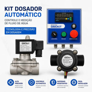 Dosador Água Automático Digital 3/4" VINOX