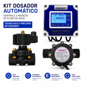 Dosador Água Automático Digital 1" DMF VPE Saida Bomba