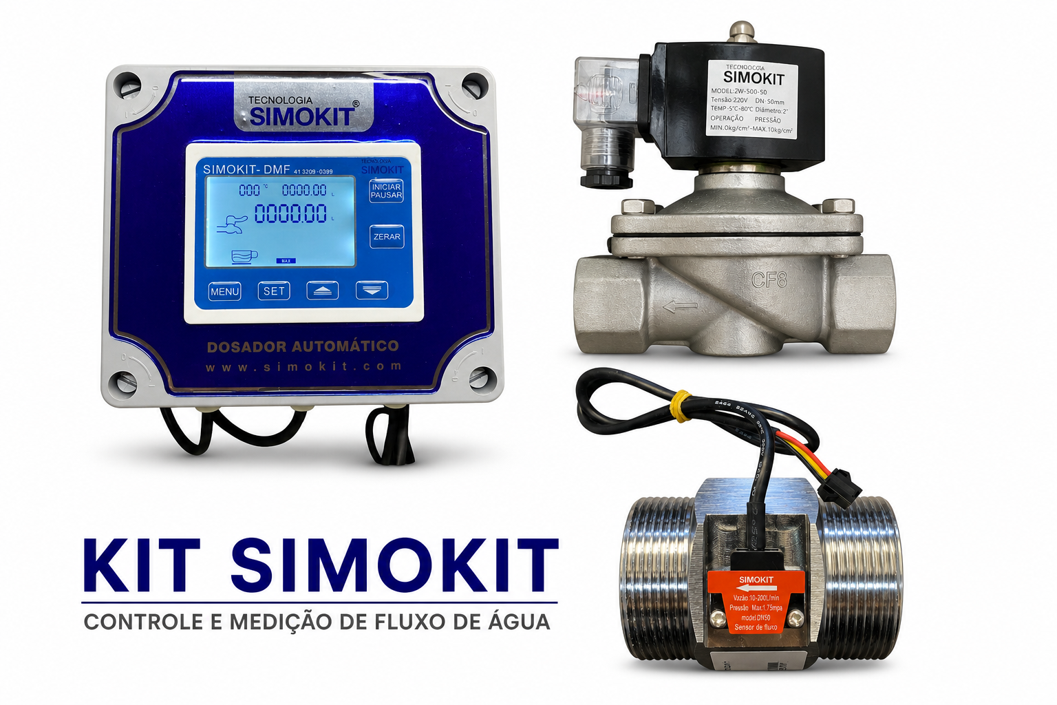 Dosador Água Automático Digital 2" DMF SIH VINOX