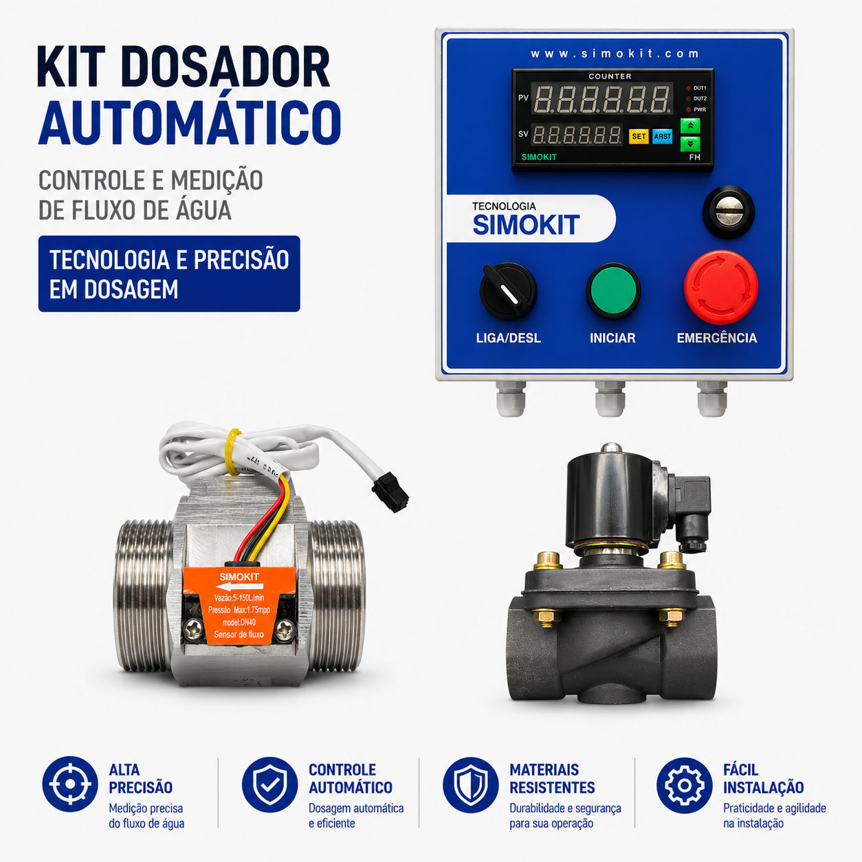 Dosador Água Automático Digital 1-1/2" SIH VPE
