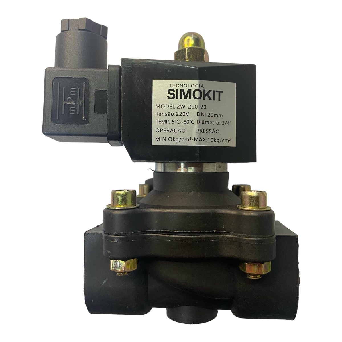 Válvula Solenoide NF Plast Eng DN50 24VDC