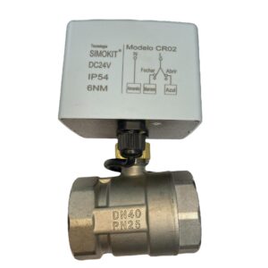 Válvula Esfera Reta Inox DN40 CR02 24V