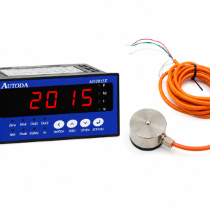 Kit CLP indicador de peso 2 reles 24v + Célula de carga Tipo Botão 5kg
