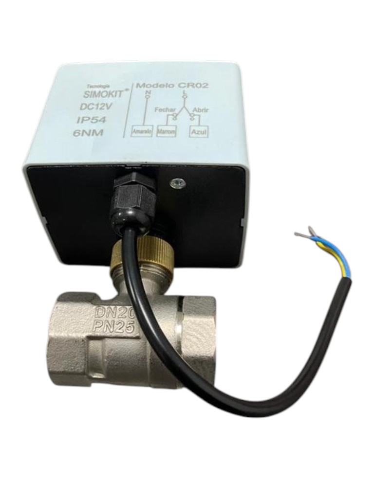 Válvula Esfera Reta Inox DN20 CR02 12V - Imagem 3